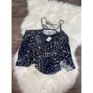 NWT We the Free paisley handkerchief top size XS